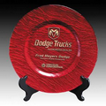 Red Deerfield Award Plate